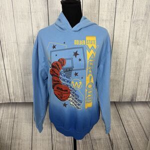 NBA Golden State Warriors Women's Medium Powder Blue Hooded Sweatshirt Hoodie